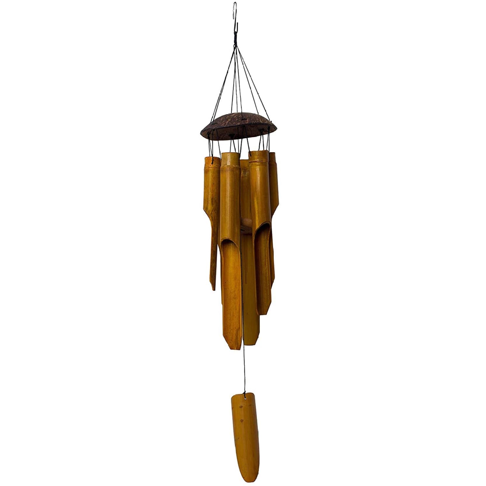 Bamboo Wind Chimes 25 Inch Weatherproof Wind Chimes Windchimes with Amazing Tone Hanging for Home Garden Outside Garden Patio Home