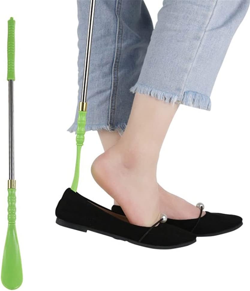 1PCS 18.5Inch Lengthen Shoe Horn Stainless Steel Easy To Take Helper Stick Accessories Shoespooner