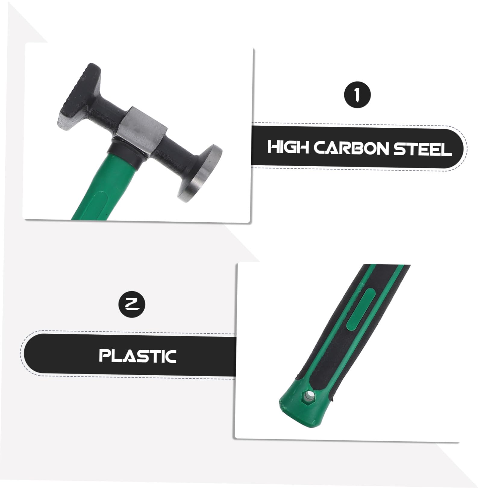 TEHAUX Martello per Riparazione Carrozzeria in Acciaio, Martello da Riparazione Auto Piccolo Impugnatura Ergonomica, Strumento Preciso per Rimozione Ammaccature, Utensile per Officine