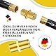 maxx RedStar24 F-Verbinder Sat Kupplung Verbinder Vergoldet F-Stecker Kupplung/Sat Kabel Adapter Verlängerung für SAT Antennenkabel/Koaxialkabel/BK Anlagen 2 Stück