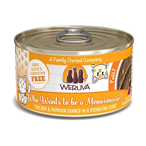 Weruva Classic Cat Paté with Chicken & Pumpkin, 3oz Can (Pack of 12) Cover