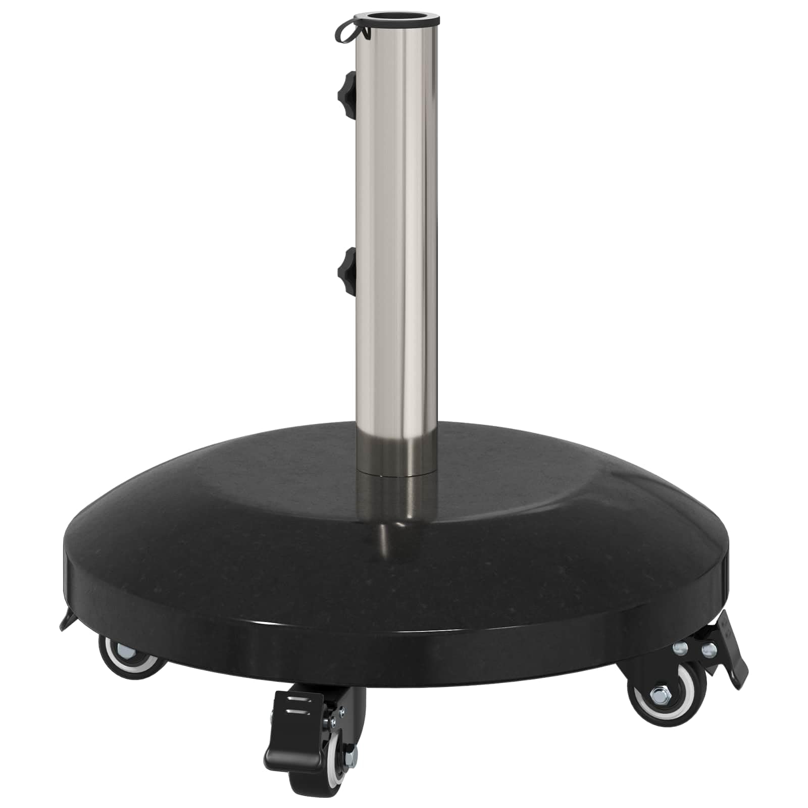 Base per ombrellone, 26,75 kg, nera, per aste da 40-50 mm