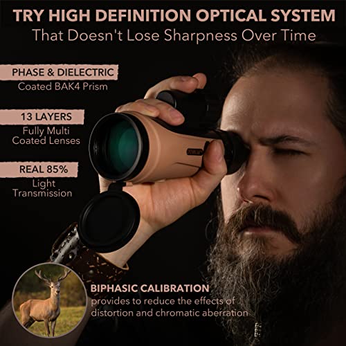 Scotar-12x50-Monocular-Telescope-FMC-Fogproof-IP67-Waterproof-Hand-Held-Telescope-BAK4-Phase-and-Dielectric-Coated-Prism-Adventure-Accessories-Set-Bag-Smartphone-Adapter-Mini-Tripod
