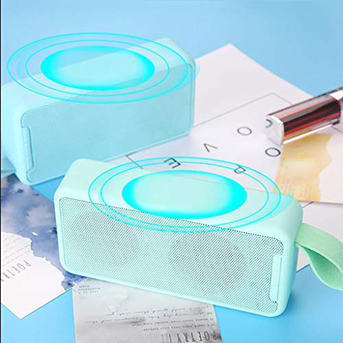 Baoblaze Mini Amplificador De Fidelidade Som Suporte Tf Cartão Tws Subwoofer Aux Usb Fm - Azul