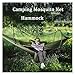 Camping Hammock with Mosquito Net 260x140cm Automatic Quick-Opening Anti-Rollover Nylon Hammock Chair Outdoor Hanging Bed Net for Terrace, Outdoor
