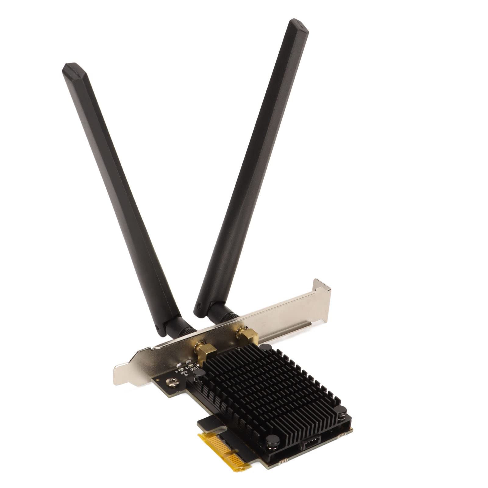 Zunate Scheda WiFi PCIE, 2.4G 5G 6G 5400 Mbps Gigabit Tri-Band WiFi6 Scheda WiFi PCIe per PC Desktop, con MU-Mimo, per Win 10, per Wino 11 a 64 Bit