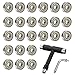 MEETANG Skate Tools e 24 PCS 608ZZ Cuscinetti a Sfera Skateboard T Tool Cacciavite a Testa Phillips di Tipo L Chiave Esagonale per Skateboard Longboard Pattini a rotelle