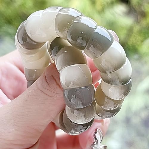 Image of Fidget Bracelet for Women Natural Bodhi Seeds Beaded Anxiety Stress Bracelets Zen Fidget Stretch Bracelets Alleviate Protection Healing Bodhi Jewelry Gifts for Women Men