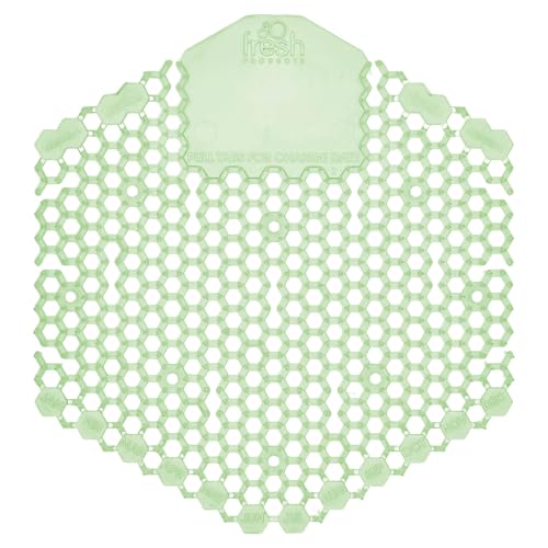 Fresh Products Wave 3D Urinal Screen Virtually Eliminates Urine Splash 30 Day Use Easy Installation Beneficial Bacteria Consistent Fragrance Made in the USA 10pk Urinal Screens Herbal Mint
