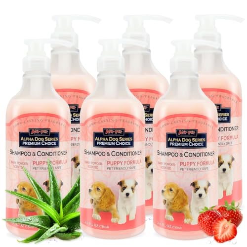 Alpha Dog Series Tear Free Puppy Shampoo & Conditioner with Aloe Vera