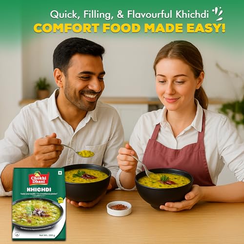 Image of Chokhi Dhani Instant Moong Dal Khichdi 200g | Ready to Eat Meal | Light & Easy to Digest | Non-Spicy | No Preservatives | Travel & Office Friendly