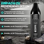 Daakro Vaporizer, vaporisateur d'herbes avec port de chargement USB, vaporisateur portable avec écran OLED pour un chauffage rapide