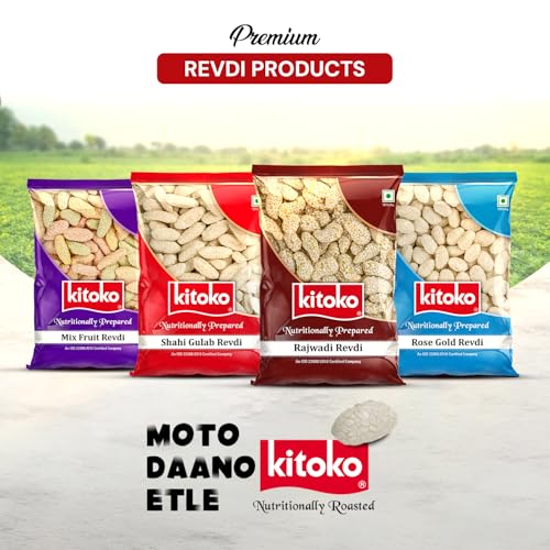 Image of Kitoko Mix Fruit Revdi | Sweet Sugar Revadi | Fresh and Crunchy Rewari | Til Sweets | Sesame Candy 200gm