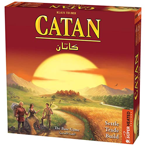 Superheated Neurons Catan Base Game | 3-4 Players | Official Version | English And Arabic Language | Family Game For Ages 10+ | Board Game - Strategy Original - Made In Germany 693602