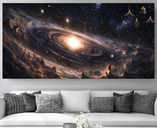 Broderie diamant kit complet Ciel Étoilé pour décorer votre salon avec un tableau XXL 5D