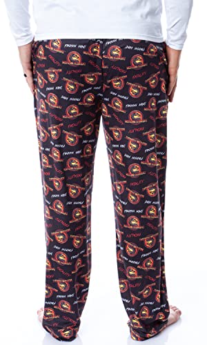 INTIMO Mortal Kombat Mens' Dragon Finish Him Fatality Sleep Pajama Pants4
