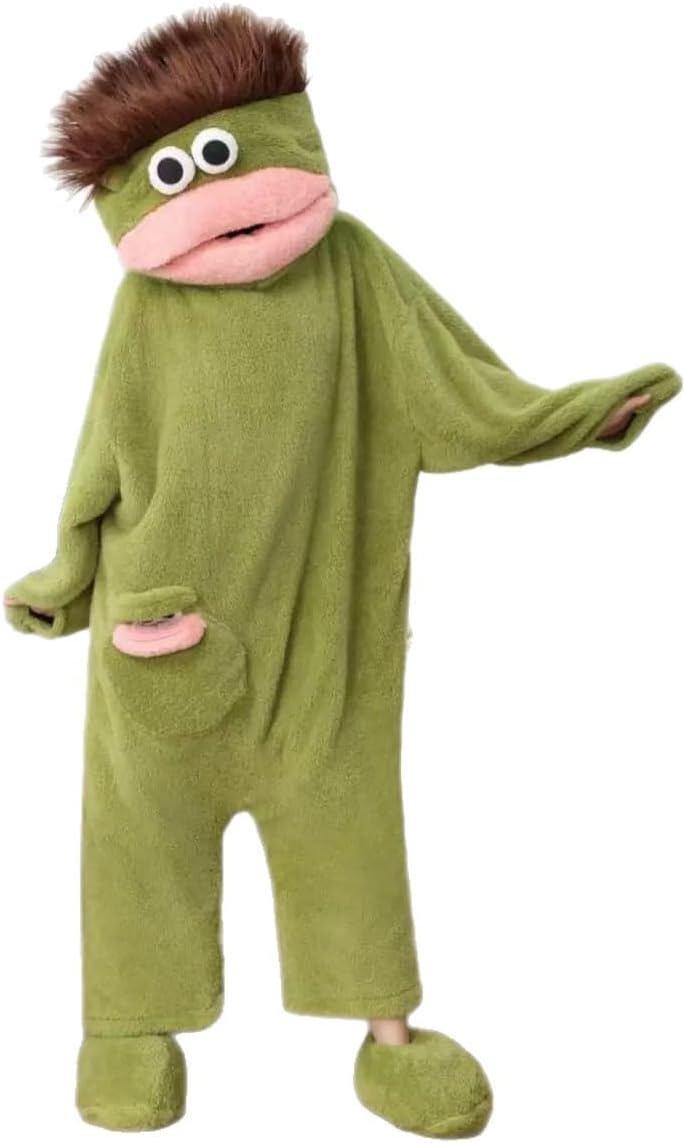 Funny Big Mouth Monster Onesie Pajamas Cozy Full-Body Sleepwear Kawaii Loungewear for Men Women Teens