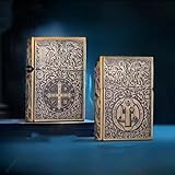 ZORRO Oversized Constantine Lighter – Vintage Refillable Kerosene Pocket Tool with Mechanical Grinding Wheel, Classic Armor Style, Gift-Boxed Collectible B-Gold Cons(Brass)