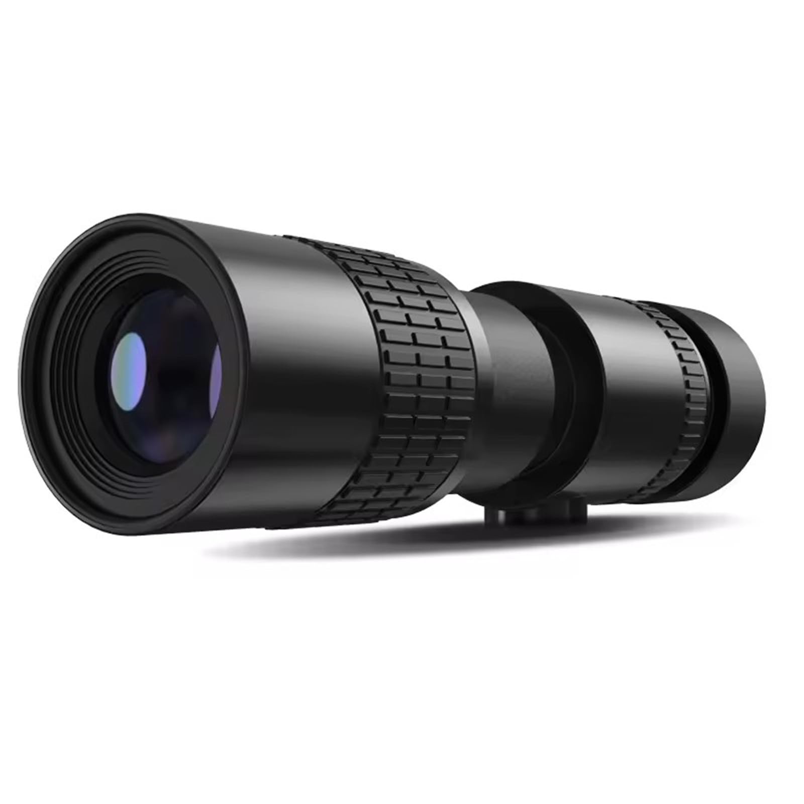 7-17X30 Zoom Waterproof Monocular with Clip HD Telescope for Outdoor Hunting Bird Watching Hiking Traveling (Black)