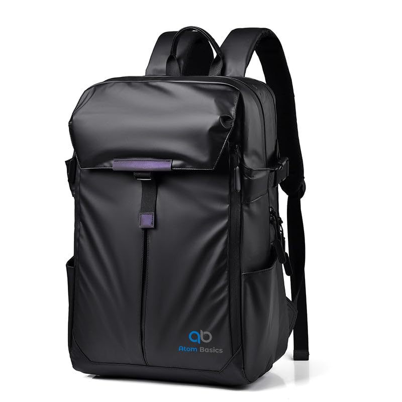 Waterproof Premium Quality Outdoor, Black, 39L High Capacity Lightweight, Backpack with Purple Strap- 51x35.5x17cm, Capacity - 39L-image-16