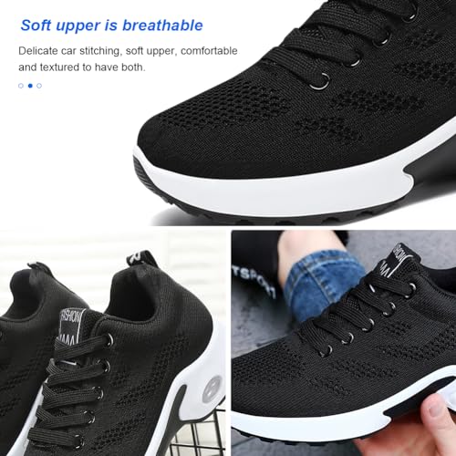 Image of Padgene Womens Sneakers Air Cushion Running Shoes Lightweight Tennis Walking Shoes Mesh Breathable Gym Work Fashion Sneakers Athletic Comfortable Casual