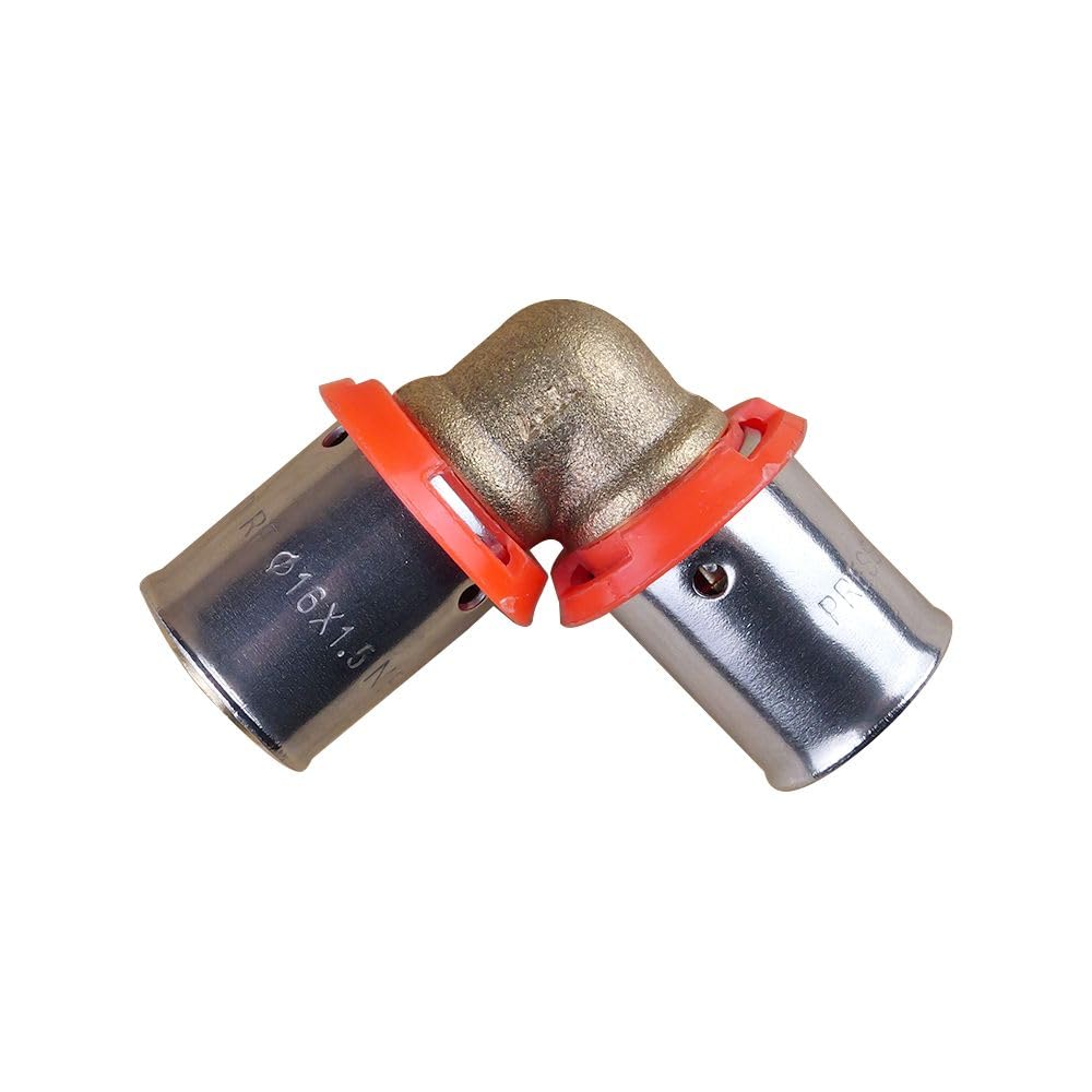 Coude PER à sertir égal Ø16x1,5 IBP Bänninger pour tube de plomberie