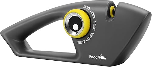 Afilador de cuchillos 5 en 1 con 5 etapas, incluyendo tungsteno, diamante, cerámica para tijeras y todo tipo de cuchillos de cocina con cuchillas