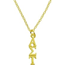 Alpha Sigma Tau Lavalier Necklace, Sorority Lavalier Necklace, Alpha Tau,