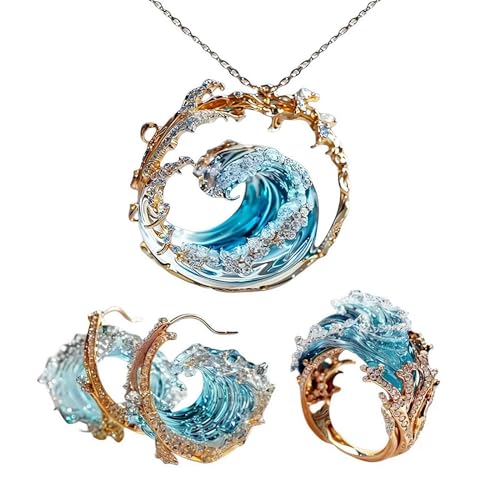 Ocean'S Oath Jewelry Set, Summer Marine Theme Jewelry Packs, Jewelry Ocean Lover Gifts for Women Girls