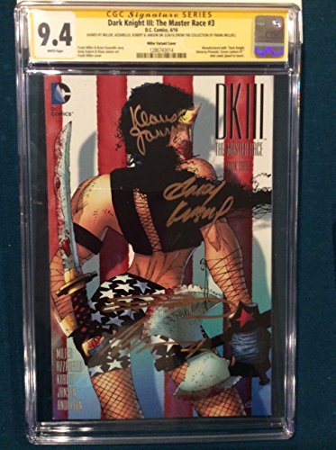 FRANK MILLER 4x SIGNED DK III The Master Race CGC 9.4 Andy Kubert Brian Azzarello Klaus Janson