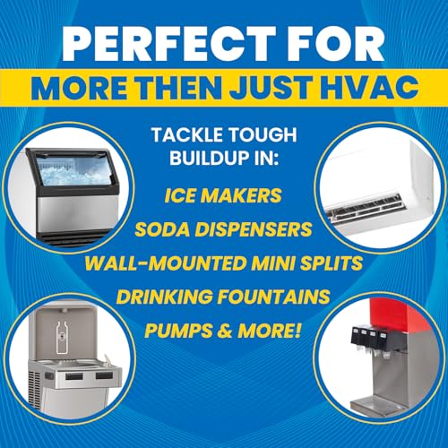 Uncle Todd's HVAC Drain Line Cleaner – 4pk of 32oz Bottles: Bleach-Free, Fast-Acting, Long-Lasting AC Drain Line Solution for Tough Clogs & Buildup