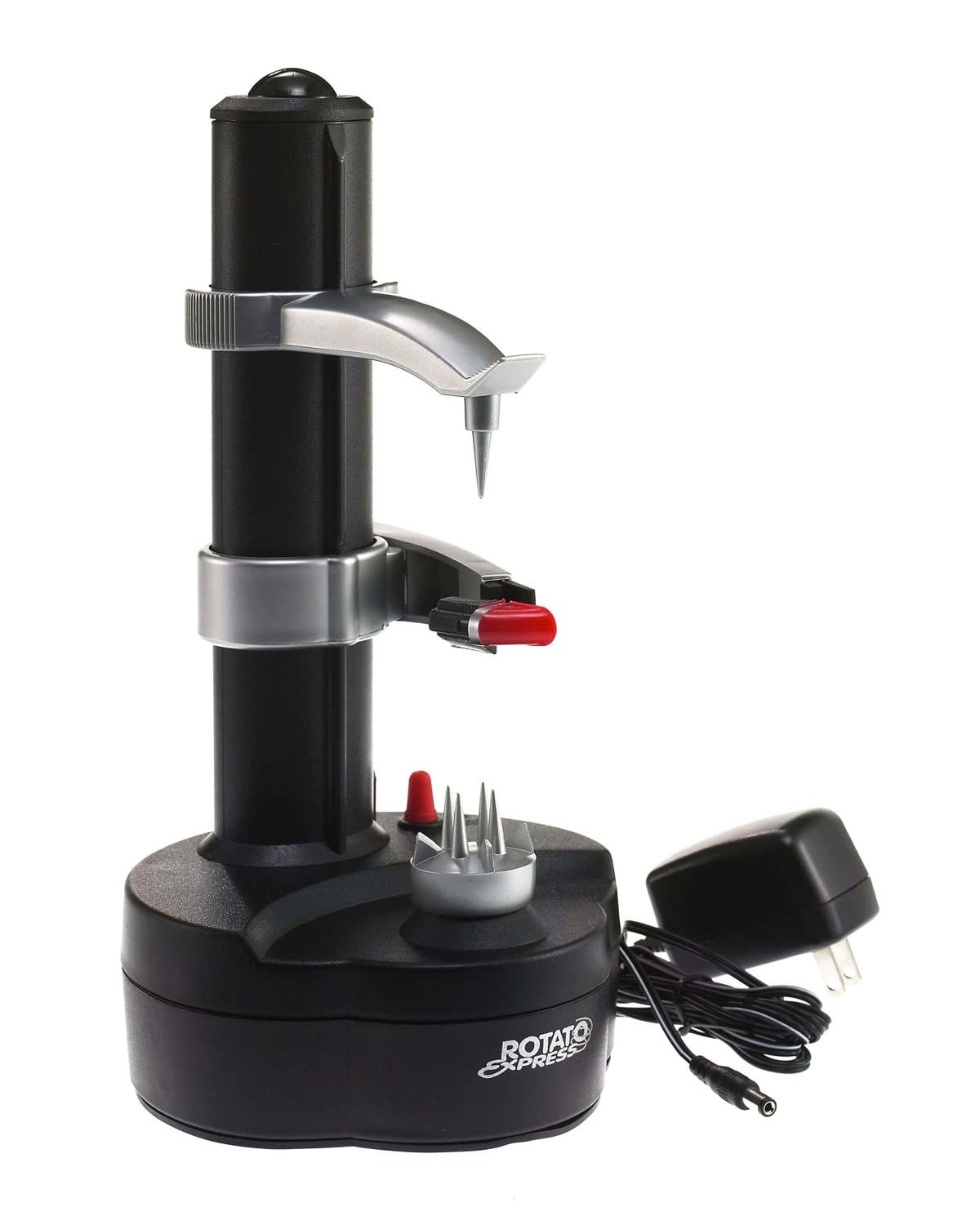 LOHOME Electric Potato Peeler [2 Extra Blades] - Automatic Rotating Fruits & Vegetables Cutter Apple Paring Machine - Kitchen Peeling Tool