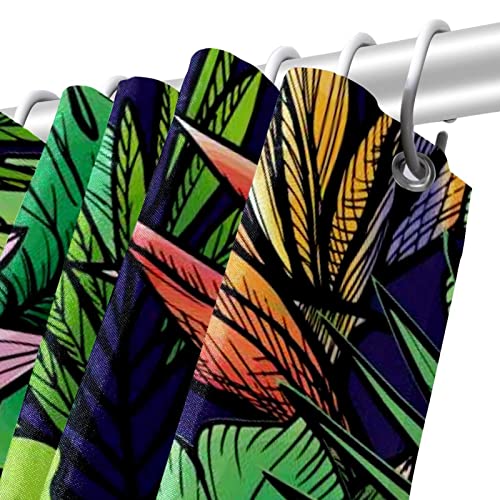 Rideau de douche tropical imperméable 183x183 cm coloré - 6