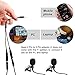 PoP voice TRRS Y Splitter mic and mic, Audio Cable for Lavalier Microphone, 2 Single-Head Mics or 2 Dual-Head Lavalier Mics to 1 Y Splitter