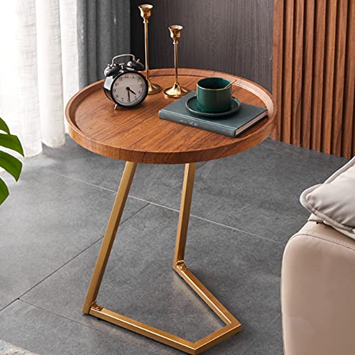 �T�C�h�e�[�u�� ������� �\�t�@�[�e�[�u���������� �T�C�h�e�[�u�� �ϋv�� �h���� �ϖ���C�^�\�t�@�e�[�u���g���ȒP �X���� ���^�e�[�u�� �~�j�e�[�u���G���h�e�[�u�� (Color : Gold-B, Size : 50*50*60cm)