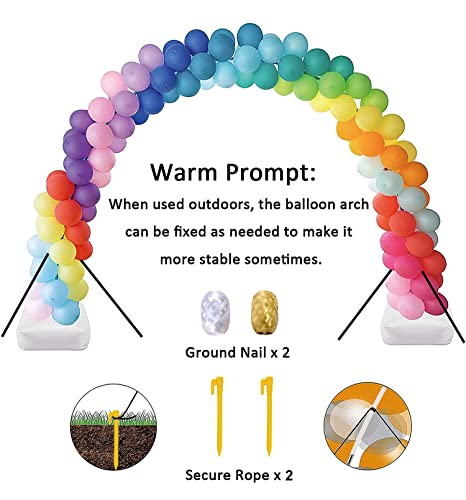LANGXUN 20ft Balloon Arch Kit, Balloon Arch Stand For Birthday Party Wedding Graduation Decorations, Baby Shower Garden Arbors Photo Backdrop Party Supplies, 9ft-H x 10ft-L - Image 6