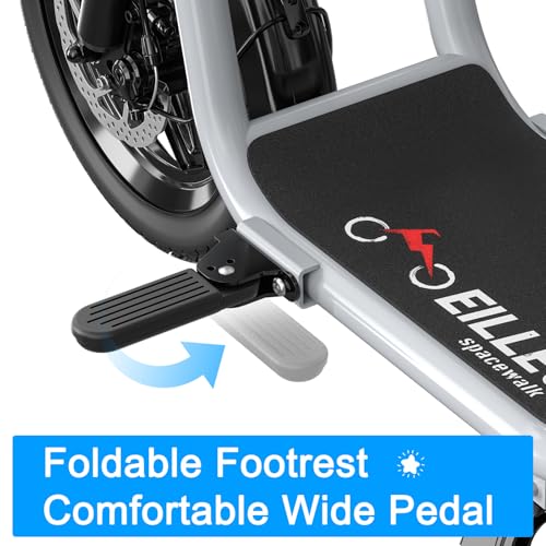 EILLEO Electric Scooter with Seat (White) - 750W Motor, 17.4 MPH Top Speed, 20 Mile Range - Image 6