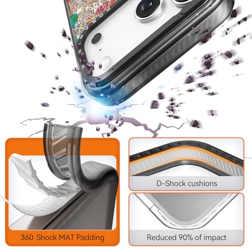 Coque iPhone 17 Pro Max 2m protection alien noire pour éviter les bris d'écran