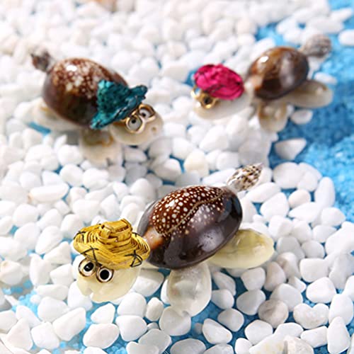 Image of 3NH 10Pc Model Craft Fairy Garden Figurines Portative Decorative Mini Turtle for Gift Fish Tank Decoration (Random Color)