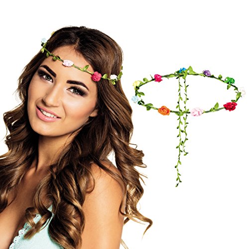 Amakando Blumenhaarband - bunt - Blumen Haarreif Flower Power Kopfschmuck Hippie Haarschmuck Blumenkind 60er Jahre Stirnband mit Blumen Blumen Haarreif Amakando Blumenhaarband - bunt - Blumen Haarreif Flower Power Kopfschmuck Hippie Haarschmuck Blumenkind 60er Jahre Stirnband mit Blumen Blumen Haarreif