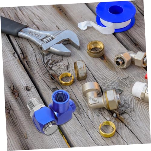 Conector de manguera de aire giratorio 360 SHINEOFI de aluminio azul 8