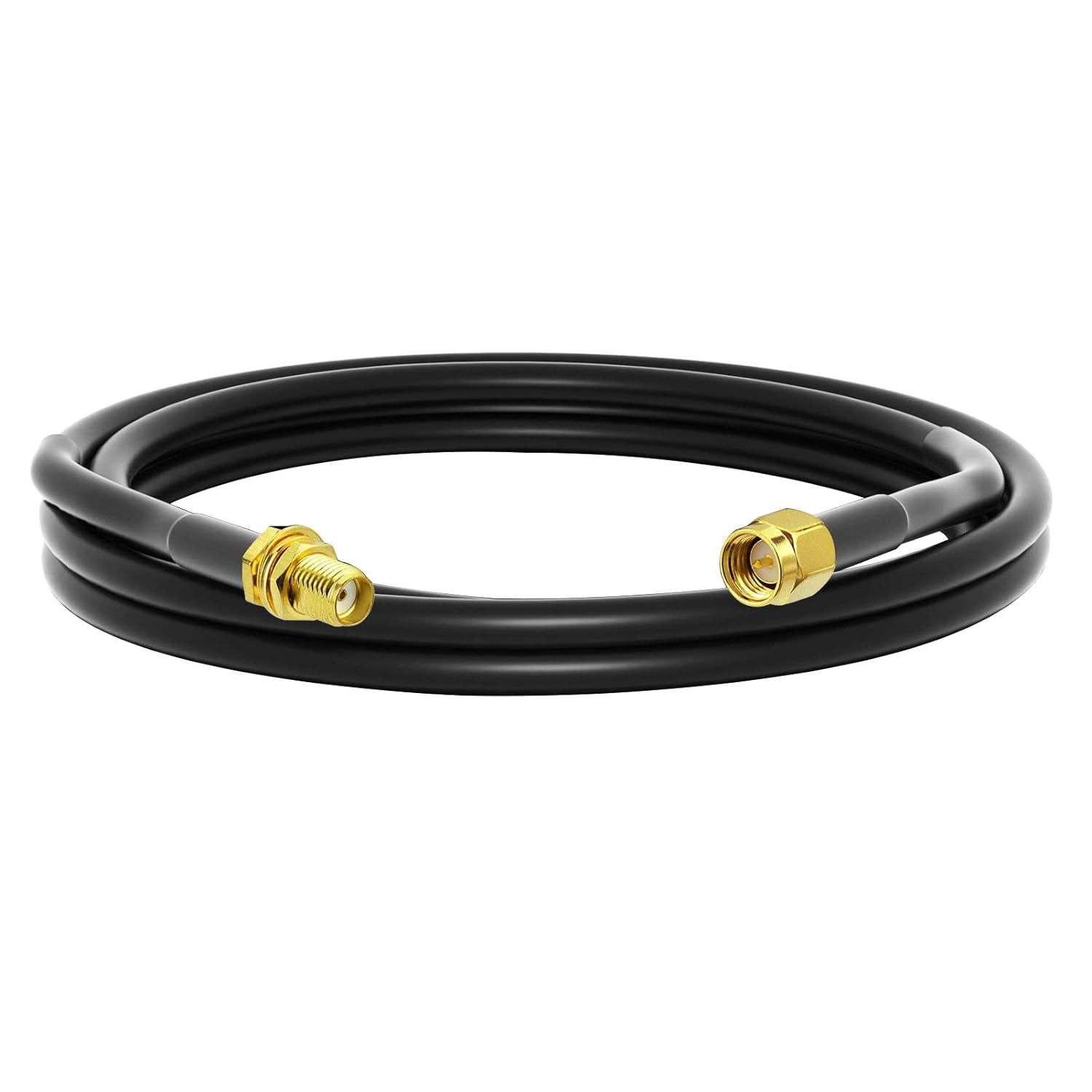 onelinkmore RG58 SMA Extension Cable Male to Female - 50 Ohm Low Loss Coaxial Cable 3Ft SMA Extension
