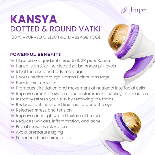 Image of Plastic Bronze Ayurvedic Electronic Kansa Vatki Massager for Foot Care | Kansa Vatki foot massager (2-Vatki)