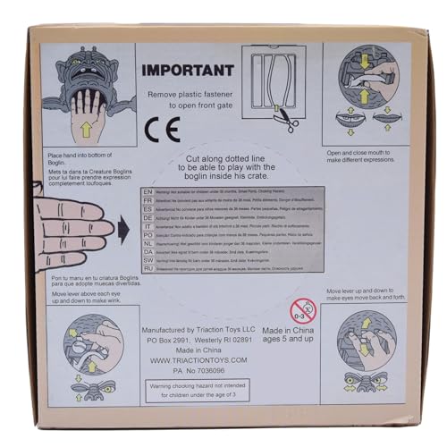 BOGLINS Fantoche Monstro de Espuma de 20 cm Dark Lord Crazy Clown com Pele Super Elástica e Olhos e