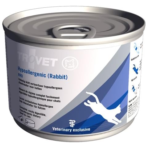 TROVET Hypoallergenic RRD (Rabbit) Cat - 12 x 200g Tins Cover