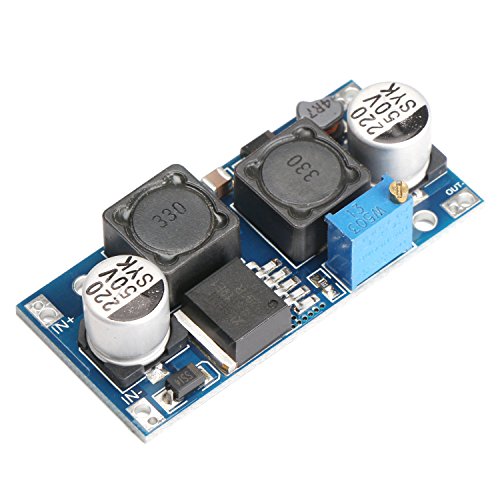 DROK Adjustable Automatic DC-DC Non-Isolated Buck-Boost Voltage Converter Regulator 3.8-32V to 1.3-35V 5V 12V 24V 3A 12W Step-up Step-Down Power Supply Transformer Module Board