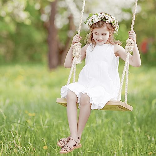 Image of PANDNAINJIA Girls Sandals Open Toe Toddler Kids Dress Summer Shoes
