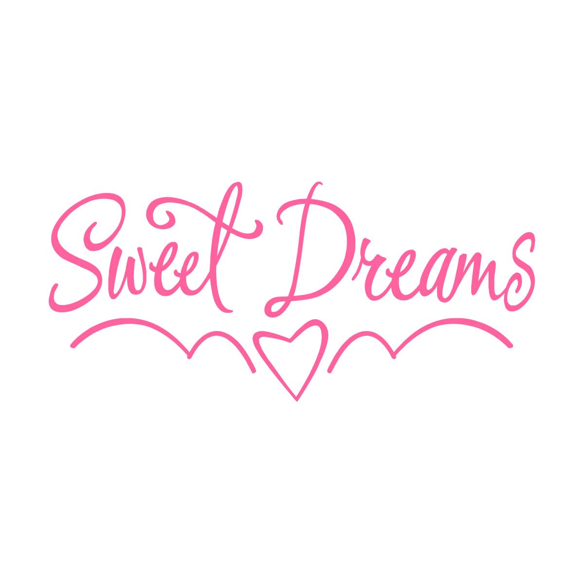 Lzhouting Wall Stickers 0776 Sweet Dreams Kids Bedroom Wall Sticker Quotes Wall Decals For Kis Nursery Baby Bedroom Home Decoration Gifts For Children Extra Large - 65X145cm