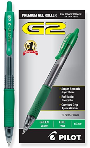 PILOT G2 Premium Bolígrafo Gel, Punta Fina, Azul y Verde, 12-Pack miniatura 2