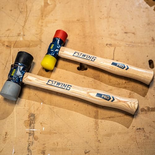 image for ESTWING Rubber Mallet - 24 oz Double-Face Hammer with Soft/Hard Tips &